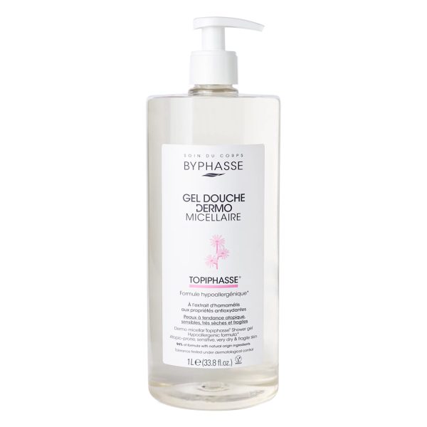 شامپو بدن میسلار توپیفاس بایفاس مناسب پوست‌‌های مستعد آتوپیک - Byphasse Dermo Micellar Shower Gel Topiphasse 1L