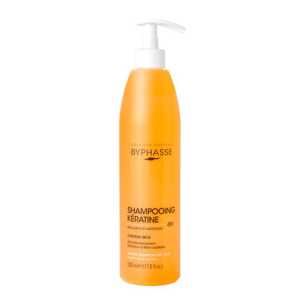 شامپو کراتینه و تقویت‌کننده مو بایفاس - Byphasse Sublim Protect Shampoo Keratin 520ml