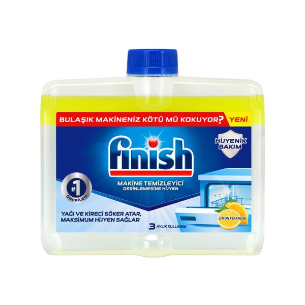 مایع جرم‌ گیر ماشین ظرفشویی فینیش با رایحه لیمو - Finish Bulasik Makinesi Temizleyicisi Limon