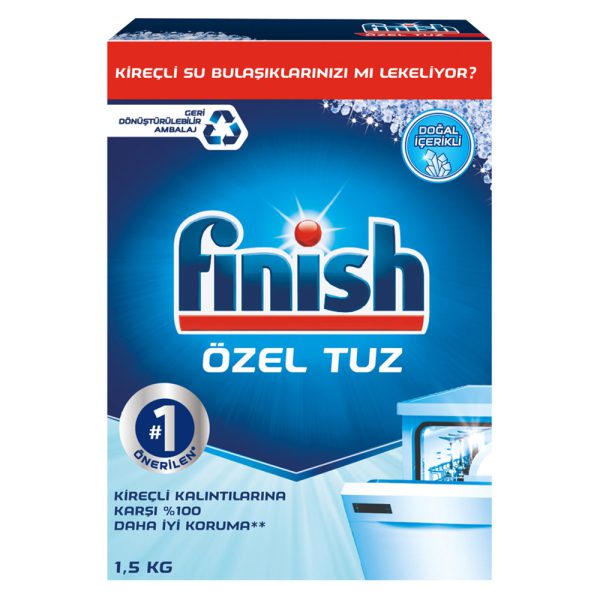 پک کامل محصولات ظرفشویی فینیش - Finish Bulasik Makinesi Tuzu 1500g