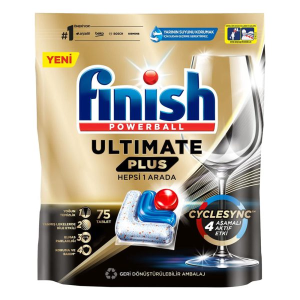 قرص ماشین ظرفشویی فینیش اولتیمیت پلاس 75 عددی - Finish Ultimate Plus 75