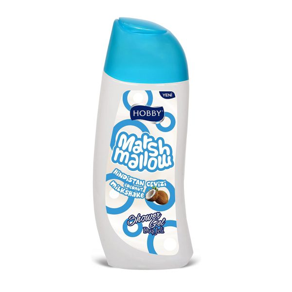 شامپو بدن هوبی مدل MarshMallow با عصاره نارگیل - Hobby Marshmallow Hindistan Cevizi Dus Jeli 500ml