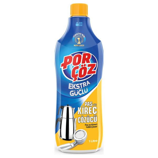 مایع جرم‌گیر پورچوز مدل Pas ve Kireç Çözücü - Porcoz Pas ve Kirec Cozucu 1000ml