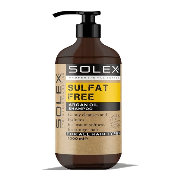 شامپو بدون سولفات سولکس حاوی روغن آرگان - Solex Sulfatsiz Professional Series Argan Yagi Ozlu Sampuan 1000ml