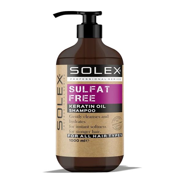 شامپو بدون سولفات سولکس حاوی روغن کراتین - Solex Sulfatsiz Professional Series Keratin Ozlu Sampuan 1000ml