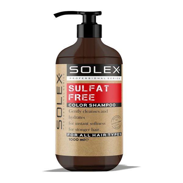 شامپو بدون سولفات سولکس مناسب موهای رنگ شده - Solex Sulfatsiz Professional Series Renk Koruyucu Sampuan 1000ml