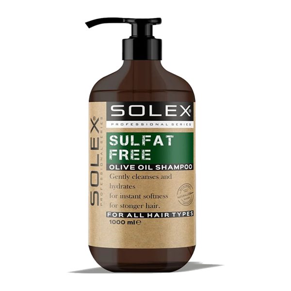 شامپو بدون سولفات سولکس حاوی روغن زیتون - Solex Sulfatsiz Professional Series Zeytin Yagi Ozlu Sampuan 1000ml