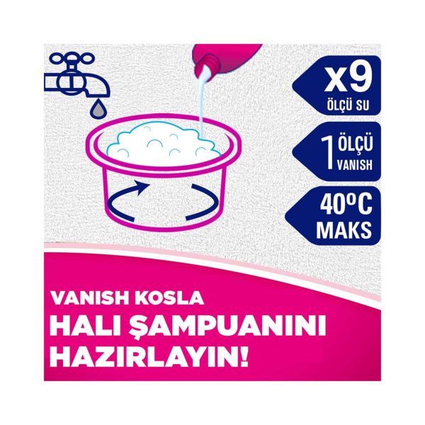 شامپو فرش ونیش مدل Oxi Action - Vanish Kosla Oxi Action Hali Sampuani Elde 01