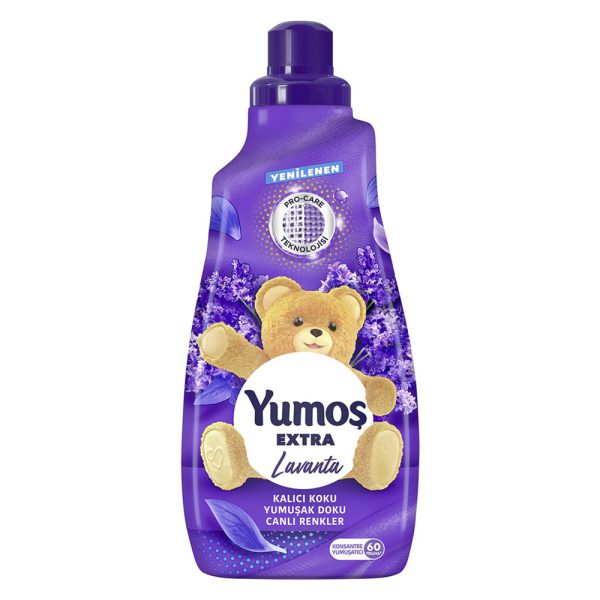 مایع نرم‌ کننده لباس یوموش بنفش ترکیه با رایحه اسطوخودوس - Yumos Extra Lavanta 1440ml