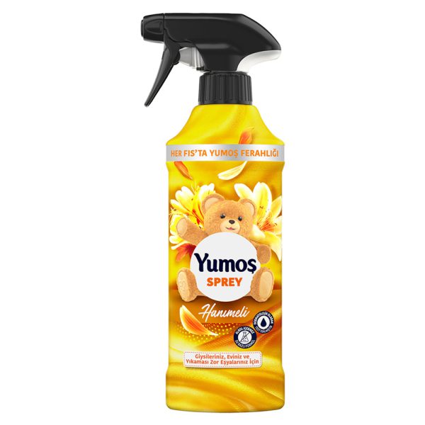 اسپری خوشبو کننده هوای یوموش Yumoş زرد مدل Hanimeli - Yumos Sprey Hanimeli 450ml