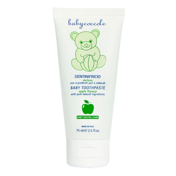 خمیردندان کودک بیبی‌کوکول با طعم سیب - Babycoccole Apple Flavour Baby Toothpaste 75ml