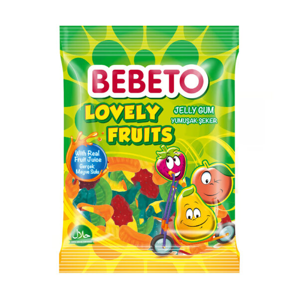 پاستیل ببتو مدل میوه های دوست داشتنی 80 گرمی - Bebeto Lovely Fruits 80g