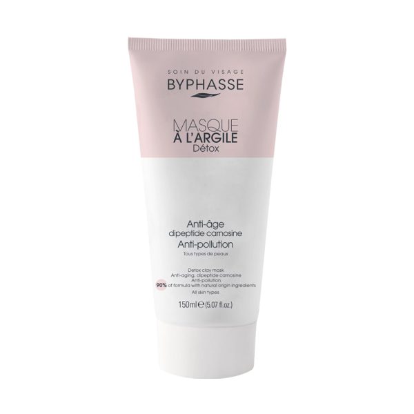 ماسک صورت خاک‌رس سم‌زدای بایفاس مناسب انواع پوست - Byphasse Detox Clay Mask 150ml