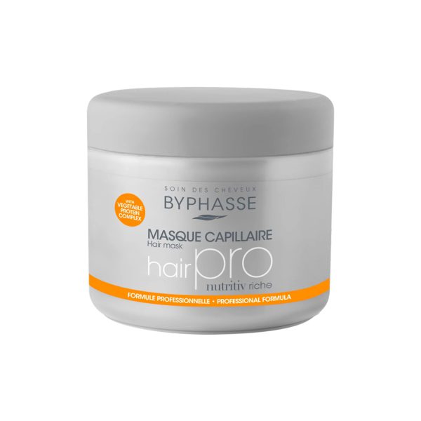 ماسک مو حرفه‌ای بایفاس مناسب موهای خشک - Byphasse Hair Pro Hair Mask Nutritiv Riche 500ml