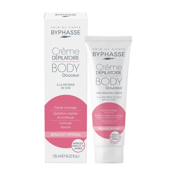 کرم موبر بایفاس با عصاره ابریشم - Byphasse Hair Removal Cream Silk Extracts 125ml