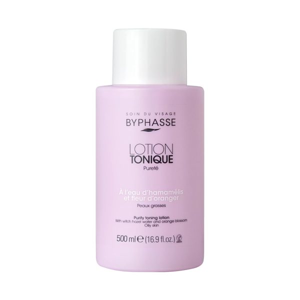 تونر بایفاس مناسب پوست چرب با عصاره آب فندق و شکوفه پرتقال - Byphasse Purity Toning Lotion Oily Skin 500ml