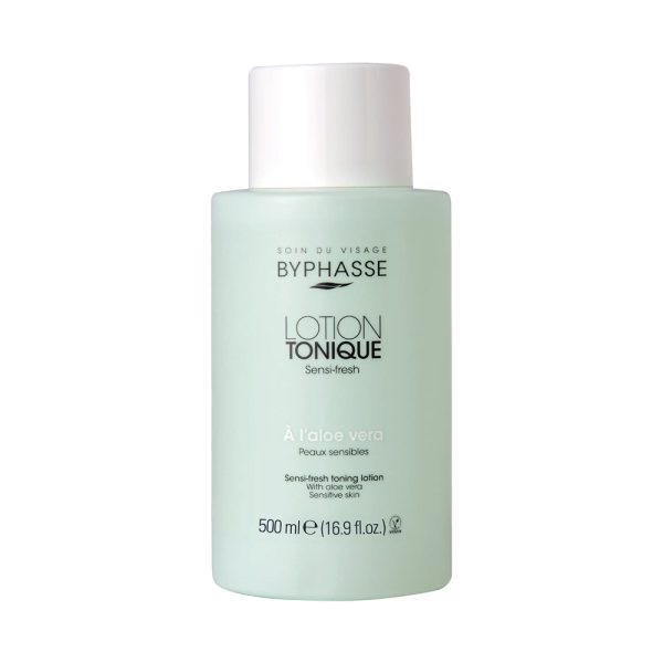 تونر بایفاس مناسب پوست‌های حساس با عصاره آلوئه‌ورا - Byphasse Sensi Fresh Toning Lotion Sensitive Skin 500ml