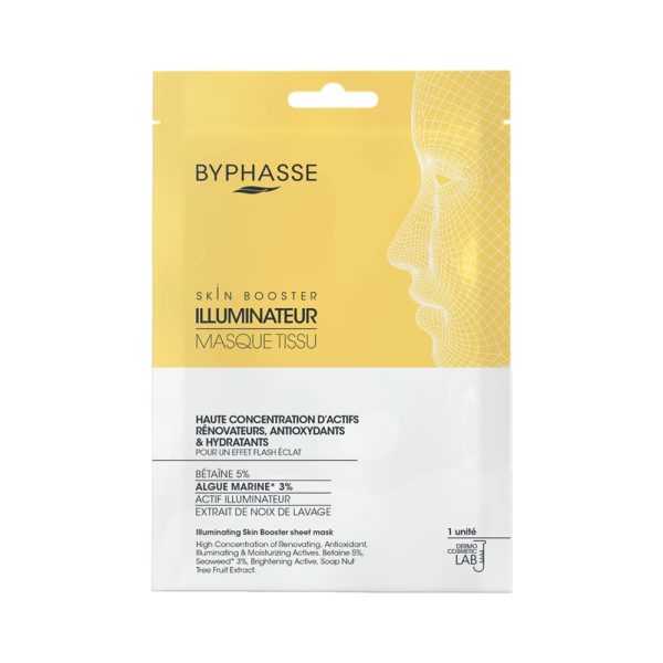 ماسک ورقه‌ای روشن‌کننده پوست بایفاس حجم 18 میلی‌لیتر - Byphasse Skin Booster Sheet Mask 18ml Illuminating