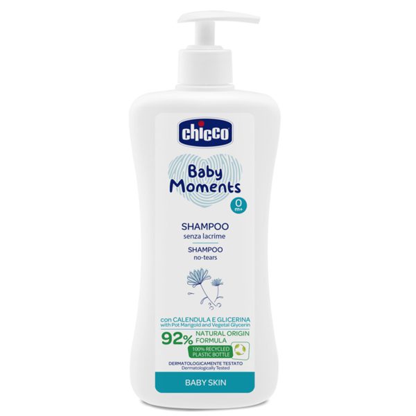 شامپو سر کودک چیکو حاوی عصاره گل همیشه بهار - Chicco Baby Shampoo No Tears 500ml