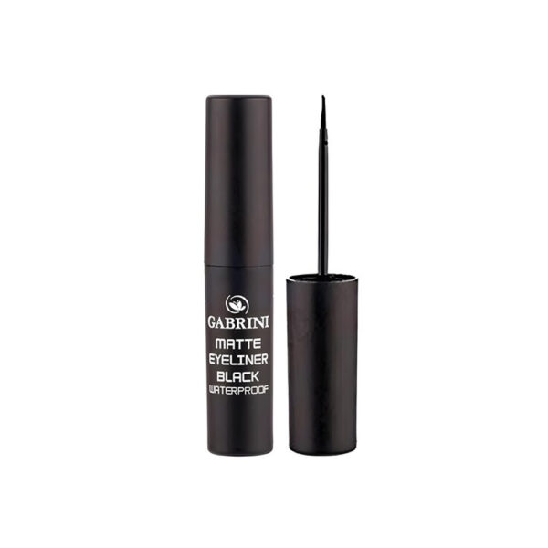 خط چشم مویی ضد آب گابرینی مدل Matte - Gabrini Matte Eyeliner Black Waterproof 10ml