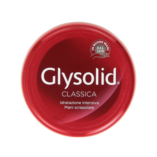 کرم کاسه‌ ای مرطوب کننده گلیسولید مدل Classica - Glysolid Classica Idratazione Intensiva Mani Screpolate 100ml