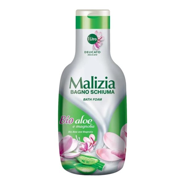 شامپو بدن Malizia مالیزیا حاوی آلوئه ورا و مگنولیا 1000 میل - Malizia Bath Foam Bio Aloe And Magnolia 1000ml