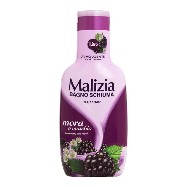 شامپو بدن Malizia مالیزیا حاوی عصاره شاه توت و مشک - Malizia Bath Foam Blackberry And Musk 1000ml