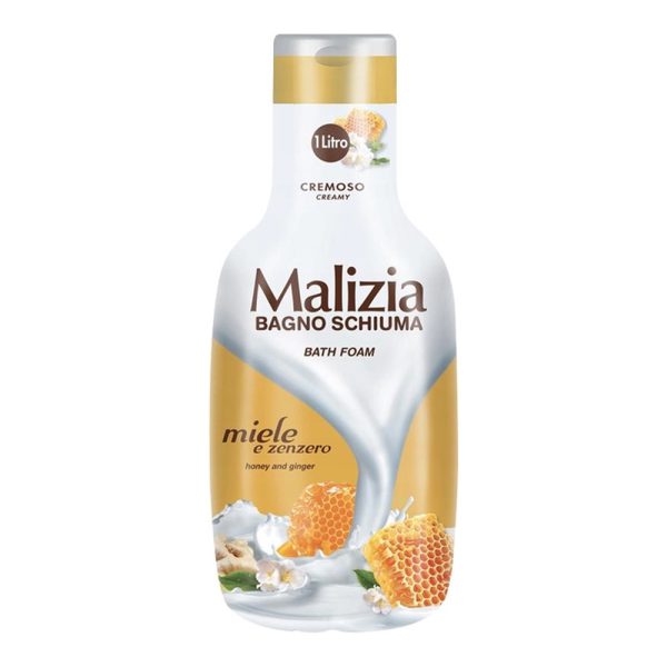 شامپو بدن Malizia مالیزیا مدل عسل و زنجبیل حجم 1000 میل - Malizia Bath Foam Honey And Ginger 1000ml