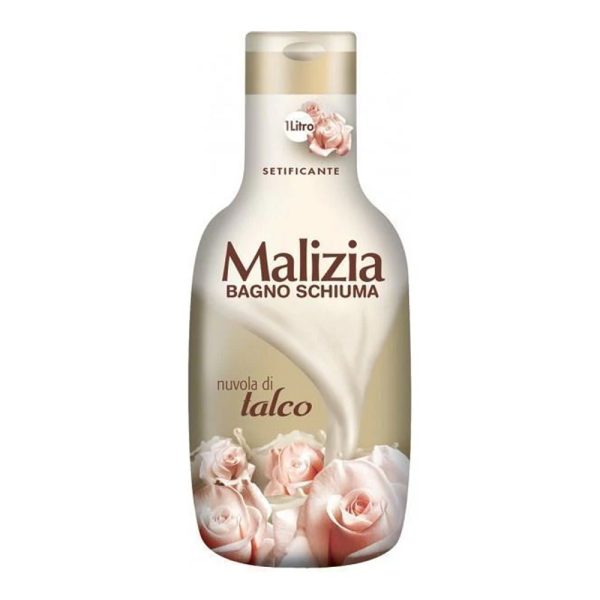 شامپو بدن Malizia مالیزیا اصل ایتالیایی حاوی پودر تالک مناسب پوست های حساس - Malizia Bath Foam Talco 1000ml