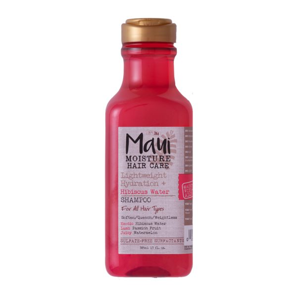 شامپو آبرسان و تقویت‌کننده مو مائووی با عصاره هیبیسکوس واتر - Maui Lightweight Hydration Hibiscus Water Shampoo 385ml