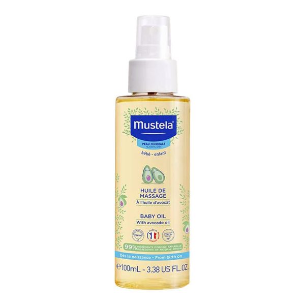 روغن ماساژ کودک موستلا با عصاره آووکادو - Mustela Baby Massage Oil with Avocado 100ml