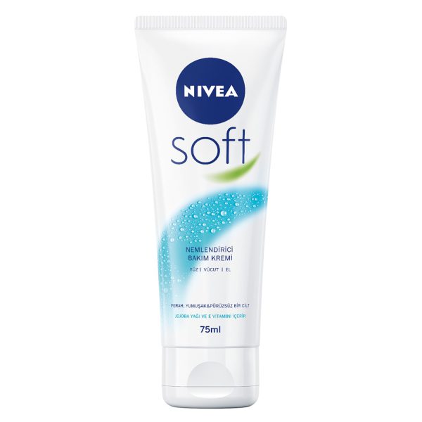 کرم مرطوب کننده نیوآ مدل Soft حجم 75 میلی‌لیتر - Nivea Soft Nemlendirici Bakim Kremi 75ml