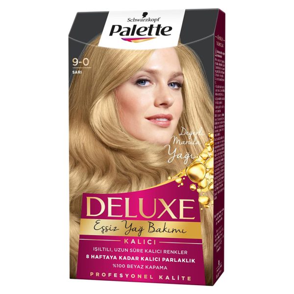 کیت رنگ مو پلت سری Deluxe شماره 0-9 - Palette Deluxe Sac Boyasi 9 0 Sari