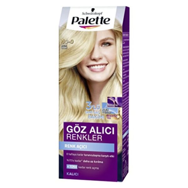 کیت رنگ مو پلت سری Goz Alici شماره 0-10 - Palette Goz Alici Renkler 10 0 Acik Sari