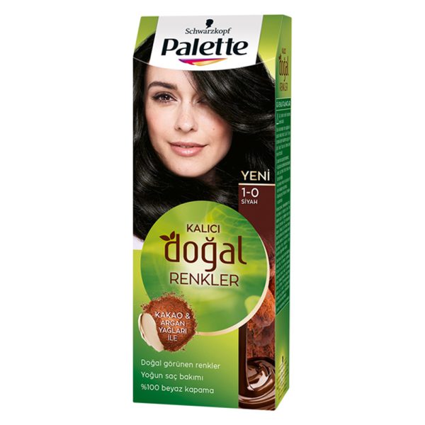 کیت رنگ مو پلت سری Dogal شماره 0-1 - Palette Kalici Dogal Renkler 1 0 Siyah