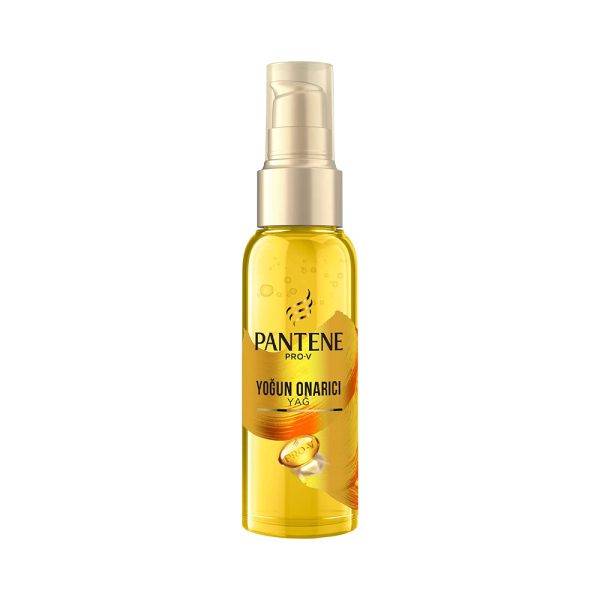 روغن موی طلایی پنتن حاوی کراتین مدل Yogun Onarici حجم 100 میلی‌لیتر - Pantene Pro V Onarici ve Koruyucu Sac Bakim Yagi 100ml