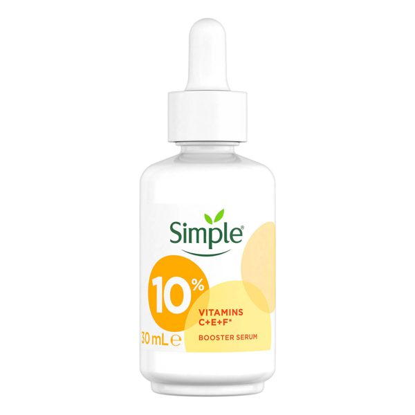 سرم تقویت‌کننده پوست سیمپل مدل Vitamin C+E+F - Simple Vitamin CEF Booster Serum 30ml