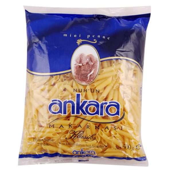 ماکارونی آنکارا مدل Mini Penne وزن 500 گرم - ankara mini penne makarna 500g