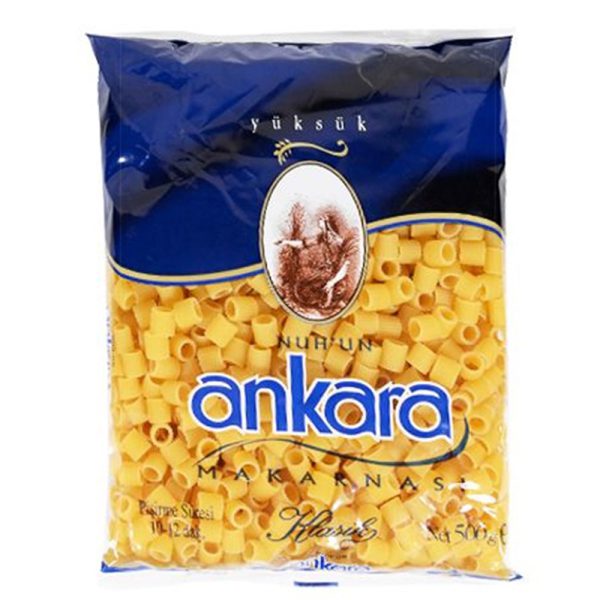 ماکارونی آنکارا مدل Yuksuk وزن 500 گرمی - ankara yuksuk kesme makarna 500g