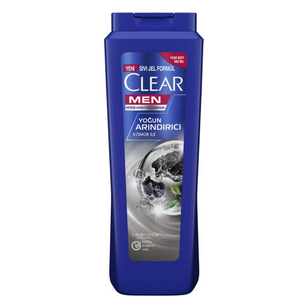 شامپو ضدشوره مردانه کلیر مدل Yoğun Arındırıcı Kömür - clear men yogun arindirici komur sampuan 350ml