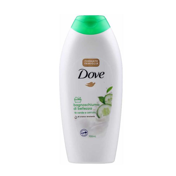 شامپو بدن داو حاوی خیار و چای سبز حجم 700 میلی‌لیتر - dove bagnoschiuma di bellezza te verde cetrioko 700ml