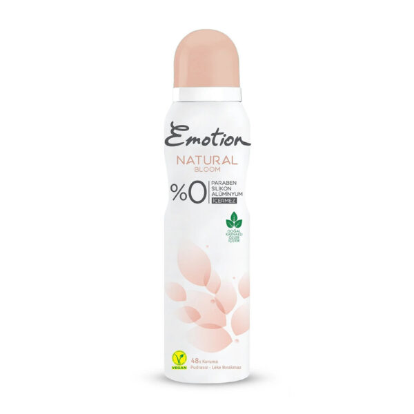 اسپری ضد تعریق ایموشن صورتی مدل شکوفه Natural Bloom - emotion natural bloom deodorant spray 150ml