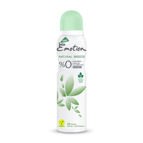 اسپری ضد تعریق ایموشن سبز مدل نسیم Natural Breeze - emotion natural breeze deodorant spray 150ml