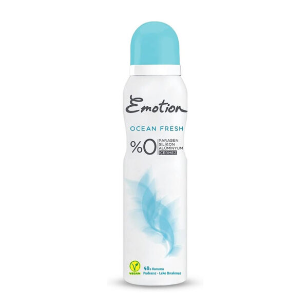 اسپری ضد تعریق ایموشن آبی مدل نسیم اقیانوس Ocean Fresh - emotion ocean fresh deodorant spray 150ml