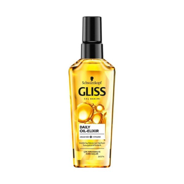 روغن مو گلیس مدل آرگان - gliss oil elixir sac bakim yag iksiri 75ml