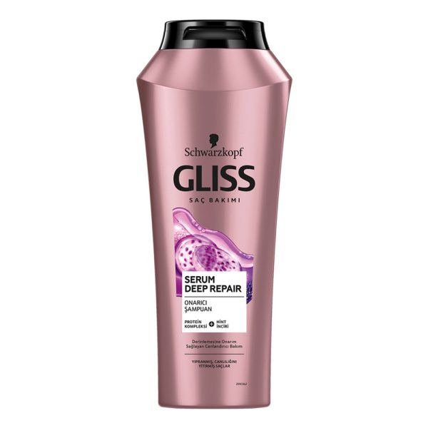 پک ترمیم کننده عمیق مو از برند گلیس - gliss serum deep repair sampuan 360ml