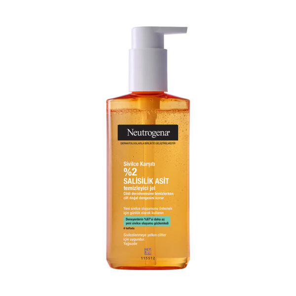 ژل شستشوی ضد جوش صورت نوتروژینا - neutrogena sivilce karsiti yuz temizleme jeli 200ml