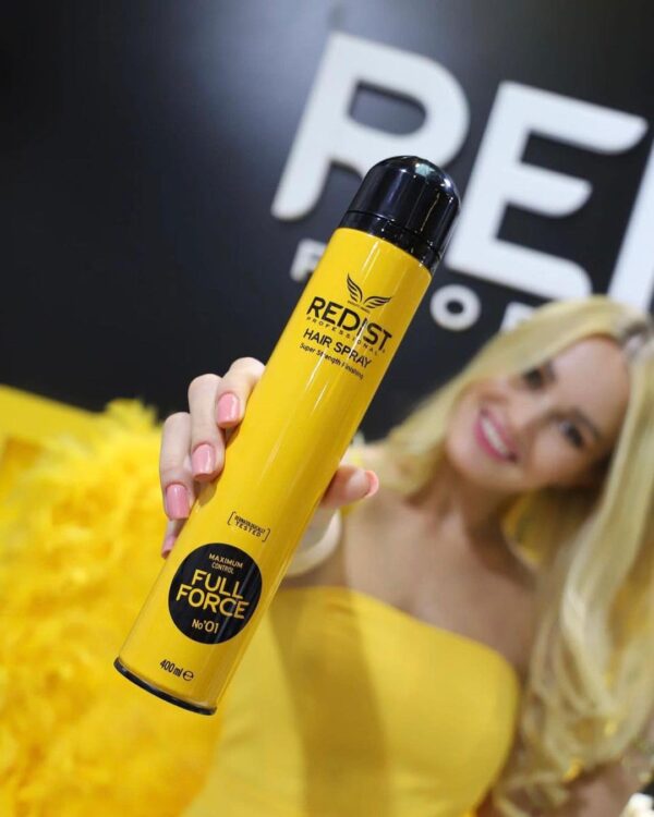 اسپری حالت دهنده مو خیلی قوی ردیست مدل فول فورس - redist full force hair spray super strength finishing 03