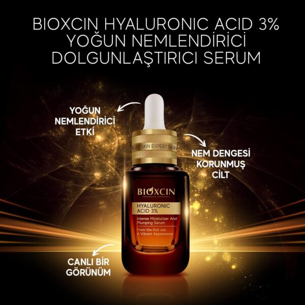 سرم آبرسان بیوکسین هیالورونیک اسید 3% - BIOXCIN Hyaluronic Acid Yogun Nemlendirici Dolgunlastirici Serum