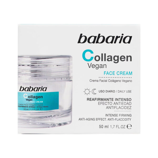 کرم ضد پیری باباریا حاوی کلاژن گیاهی حجم 50 میلی لیتر - Babaria Vegan Collagen Face Cream 50ml